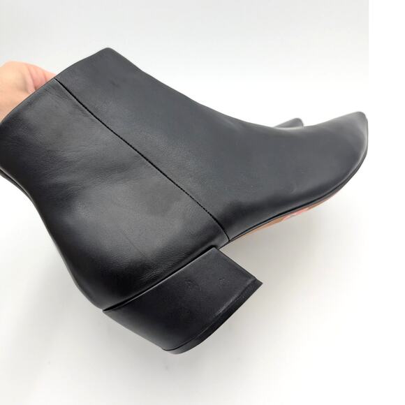 Linea Paolo Wynda Pointed Toe Ankle Bootie Women's Black Leather Size US12M EU43 - Picture 12 of 12